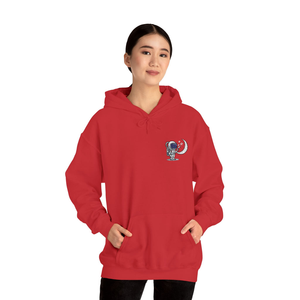 Skull Moon Hoodie — Gothic Night Sky Graphic Sweatshirt