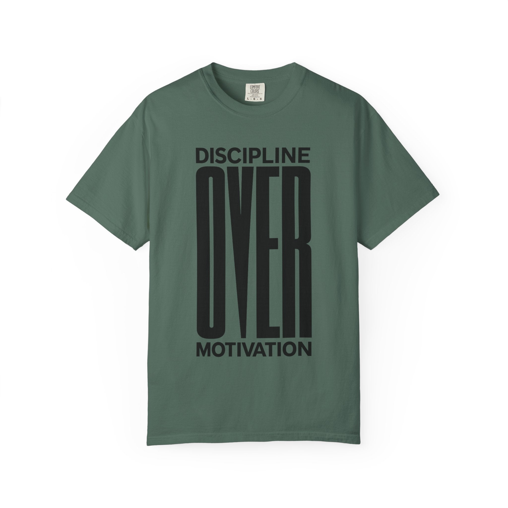 Discipline Over Motivation T-Shirt — Motivational Fitness Tee